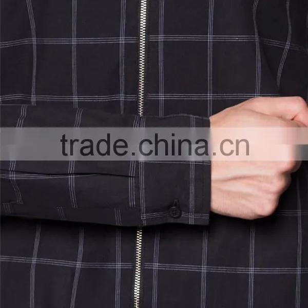 2016 Long Winter Jackets for Men Latest Fashion Plaid Jackets photo-6