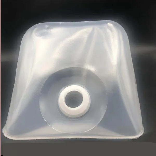 Portable Outdoor Camping Clear Folding Transparent Food Grade Plastic Bucket Bag With Valve