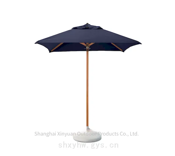 Customizable Luxury Rectangular 4-rib Beach Patio Sunshade for Outdoor Leisure Use photo-5