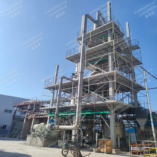 Carbon Steel Stainless Steel Titanium Vacuum Forced Circulation MVR Multiple Effect Thin Film Evaporator photo-5