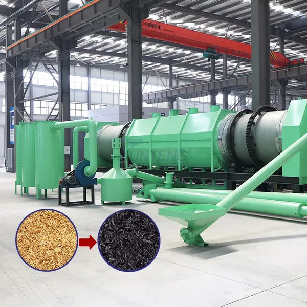 Automatic Control Continuous Biomass Carbonization Furnace Coconut Shell Charcoal Making Machine EPC