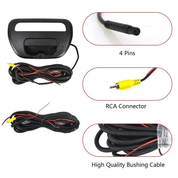 EnruigeOK For Mitsubishi L200 Triton 2005-2015 Rear View Backup Camera Tailgate Handle photo-4