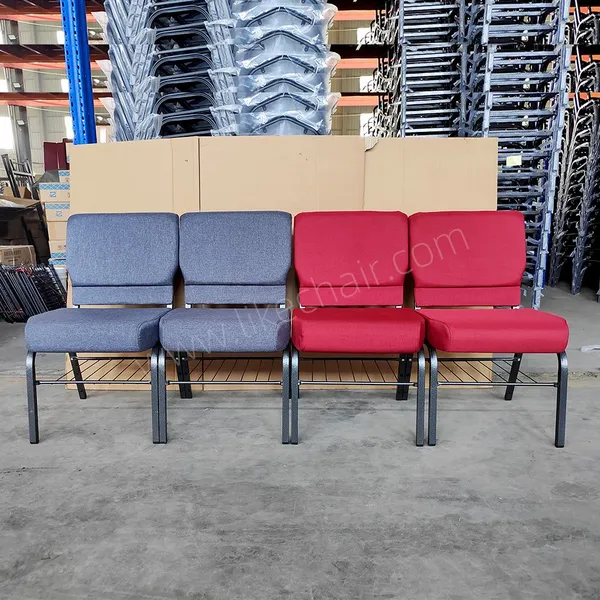 Luxury Style High Quality Steel Frame Comfortable Padded Commercial Chairs For Modern Church