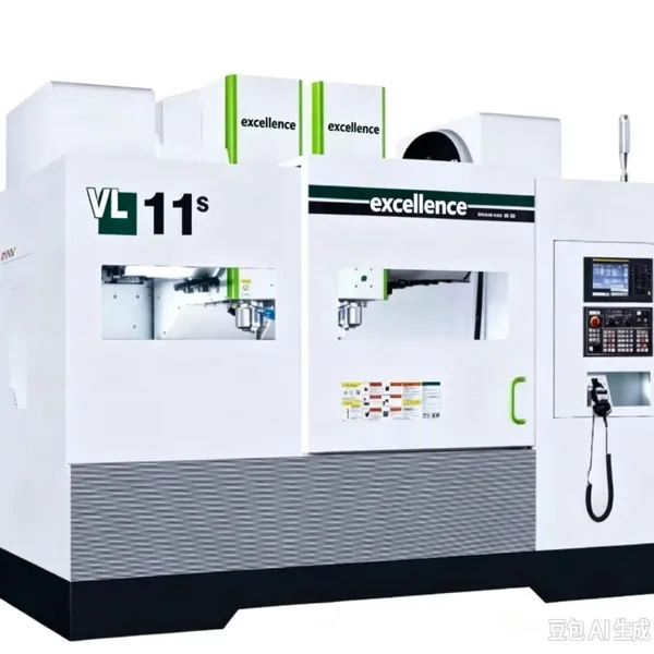 Double Head CNC Milling Machine with 800mm x 600mm Work Table, T-Slots, and Water Cooling System for Efficient Machining