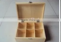 New Design Luxury Natural Color Finished Wooden Tea Box With 12 Compartments photo-3