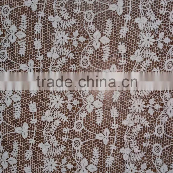 2016 Wholesale Cotton Fabric Embroidery Lace With Mesh Designs photo-5