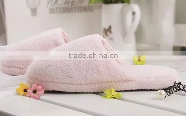 Pure Color Good Quality Cotton Girls Inddor Bathroom Slippers the Newest Winter Slippers photo-4