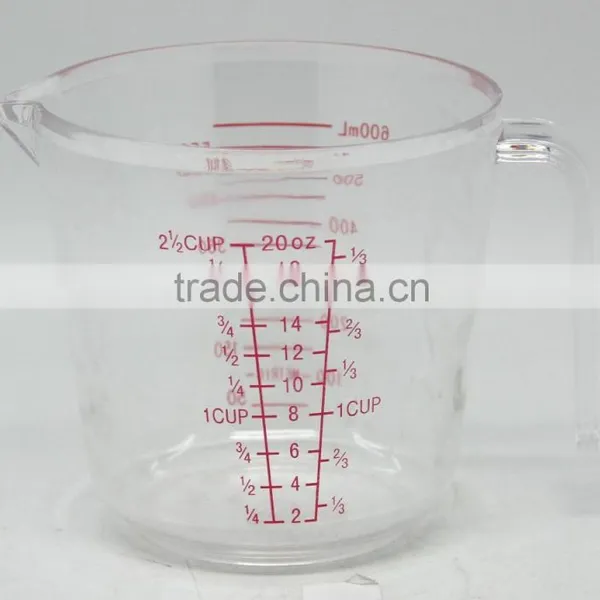 300ML 600ML STRONG TRANSPARENT PS MEASURING CUP photo-2