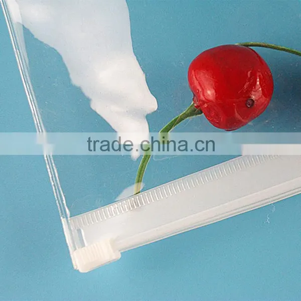 Degradable Material PVC Zip Lock Bags Clear Makeup Bags With Zipper photo-3