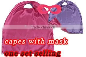 2016 Fashion Superhero Cape With Masks,Wholesale Children 100% Sateen Capes With Lining Kids Party Costume Cloak Quality Choice photo-6