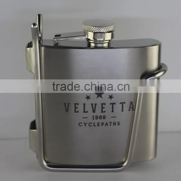 Whisky Hip Flask and Hip Flask Holder Set