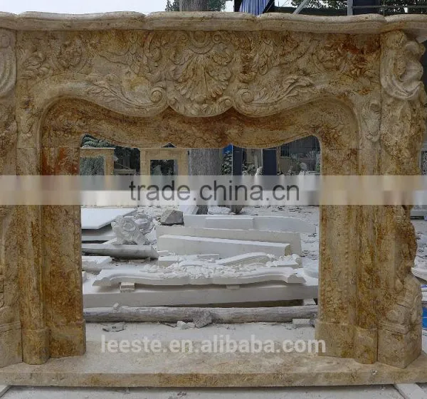 China High Quality Luxury Natural Stone Fireplaces