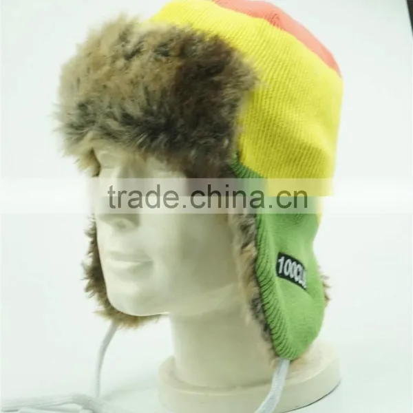 Custom 100% Cotton Unisex Colorful Winter Hat