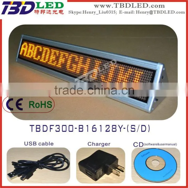 LED Super Clear LED Desk Board/mini Led Message Sign Board/ Single Color Scrolling Led Desk Board Quality Choice photo-6