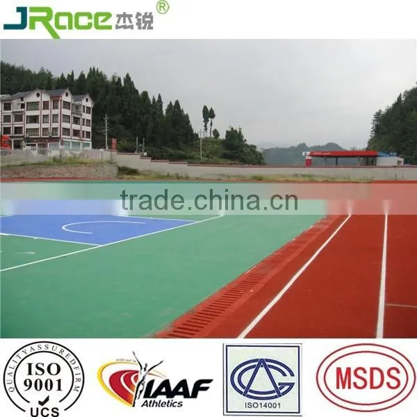 Guangzhou Elastic Outdoor Playground Athletic Track Tartan Running Tracks Manufacturer photo-3