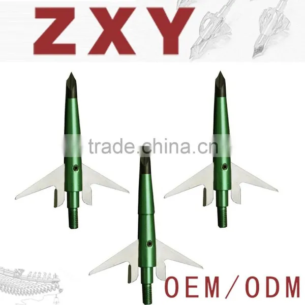 100 Grain 2-Inch Cut Broadhead , Large, Green photo-2