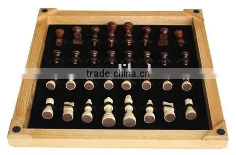 High Level Chessman Storage Chess Table Set Wooden photo-5