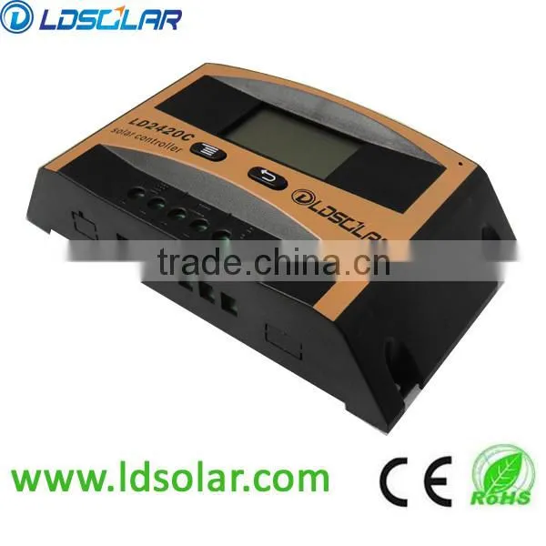 PWM 10A 12/24V Auto PV Solar Charge Controller With LCD Screen photo-2
