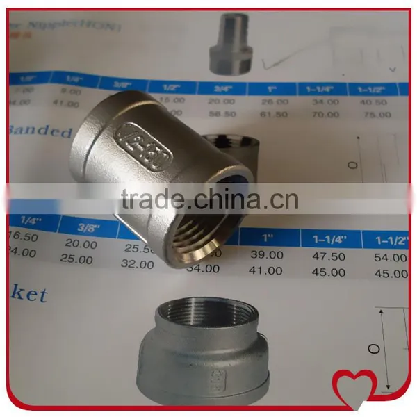 Stainless Steel Screwed Socket Fitting /304 1/2" Socket Banded with NPT Female thread