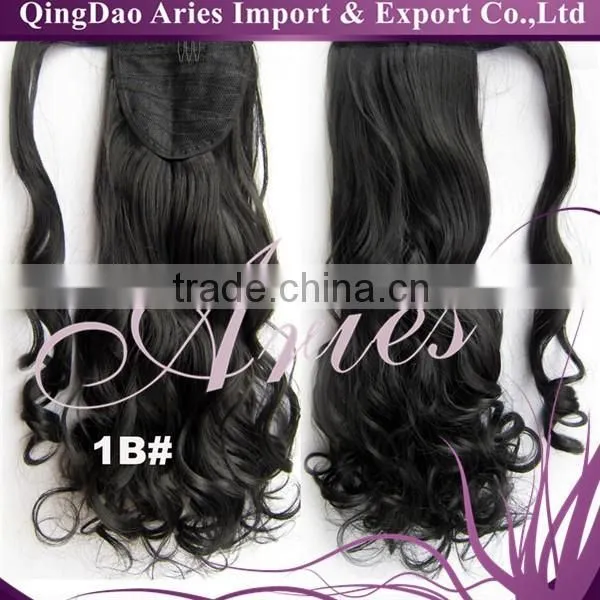 Chocolate Color Wrap Around Ponytails Hair Piece photo-2