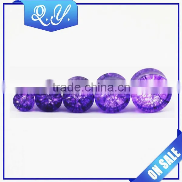 Ear Plug Piercing Jewelry Stone Ear Gauges Plugs Factroy Direct Sale photo-2