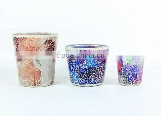 Glass Mosaic Candle Hoders and Hurricane