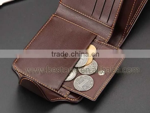 Quality Men Zipper Folding Men Wallet Purse Gift photo-4