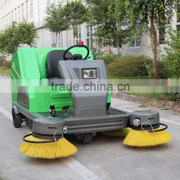 China Wholesale Industrial Cleaning Machine Electric Ride on Road Sweeper (DQS18) photo-4
