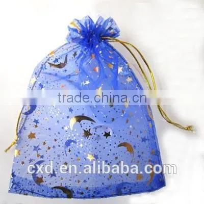 Fabric Printing Drawstring Bag,Personalized Organza Bags Pouch/custom Printed Silk Organza Bag Pouch photo-5