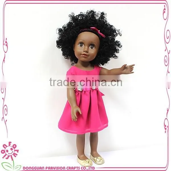 18 Inch Full Vinyl Brown Black Vinyl Dolls photo-2