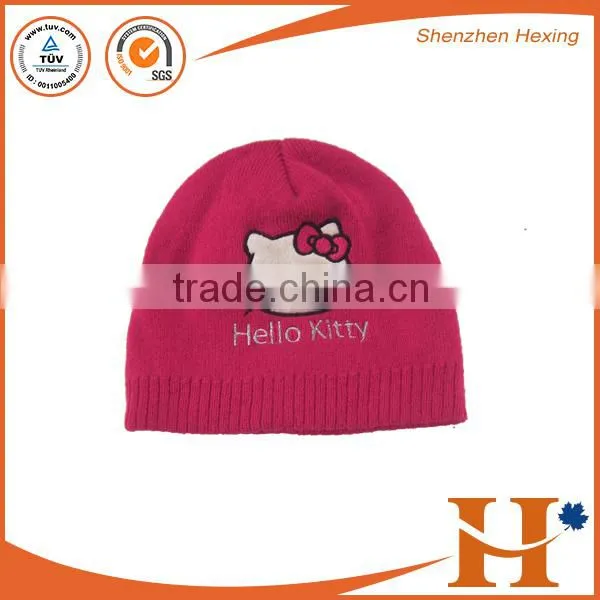 Factory Price! Fashion Custom Embroider Pom Pom Beanie for Kids photo-3