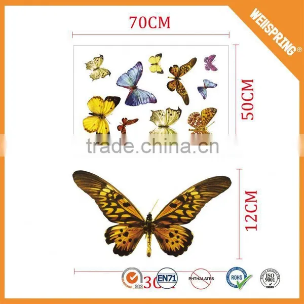 01-0348 Wholesale Goods From China Cloud Wall Stickers 12 3d Butterfly Wall Stickers Dandelion photo-2