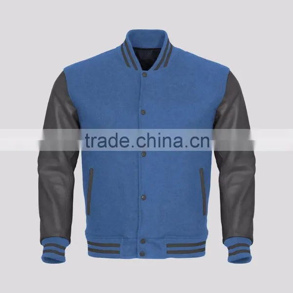 2015 New Customized Logo Printed or Blank Baseball Varsity Jacket