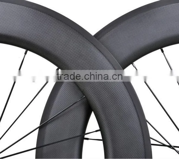 100% Hand Build Bicycle Wheels 700c Carbon Bike Wheels 700c 88mm Clincher, 700C 88mm Clincher Carbon Wheelset Road Bicycle photo-4