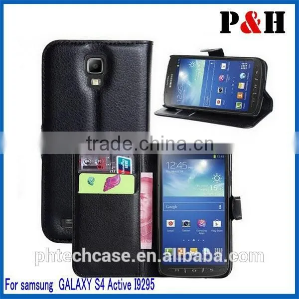 Stylish Hot Selling Wallet Leather Case for Samsung Galaxy s4 Active I9295 photo-6