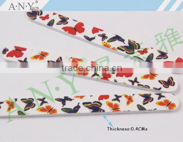 Nail Art Polishing and Shining Beautiful Butterfly Nails Files 100 180 Grit photo-3