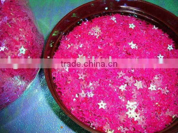 Red Star Shape Sequins