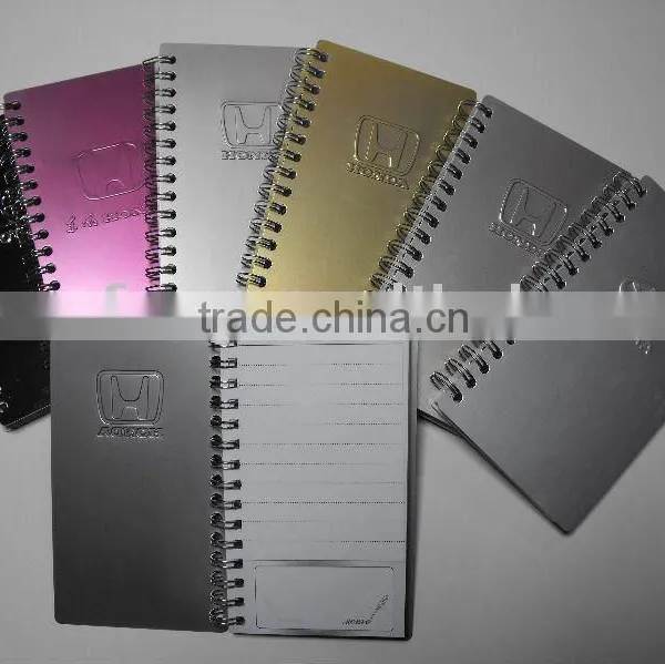 Metal Cover Custom School Notebook