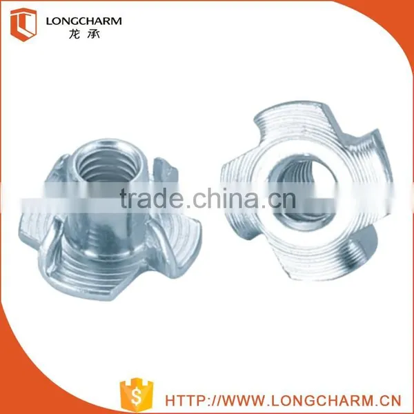 High Quality Furniture Four Claw Nut,four Claw Tee Nut, Four Prongs Tee Nut