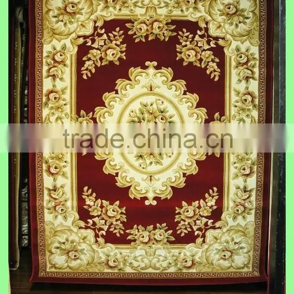 Floral Red Wilton PP Hotel Rooms Carpet Designs With High Quality photo-6