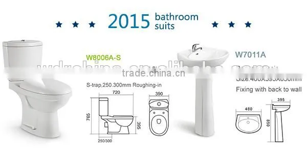 China Sanitary Wares Ceramic Dining Room Wash Basin With Pedestal photo-2