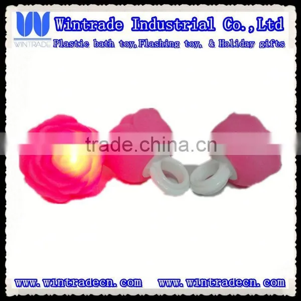 Rose shape plastic ring