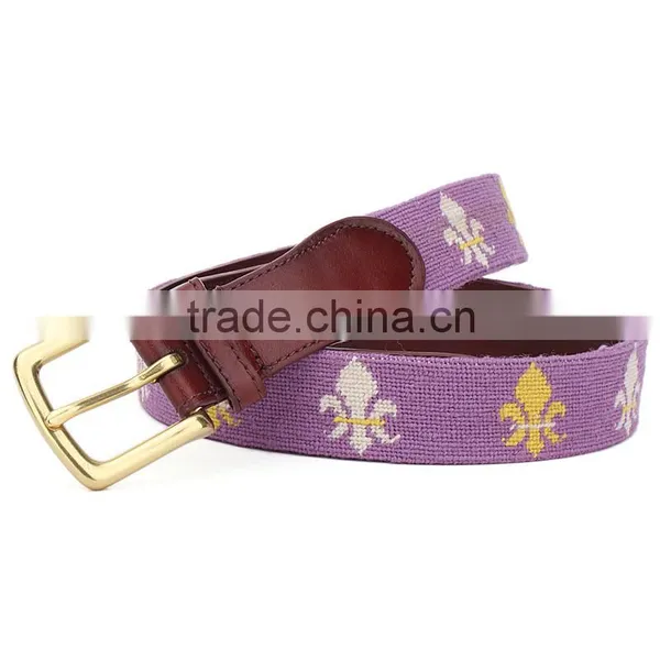 Export America Golf Hot Sell Needlepoint Belt photo-6
