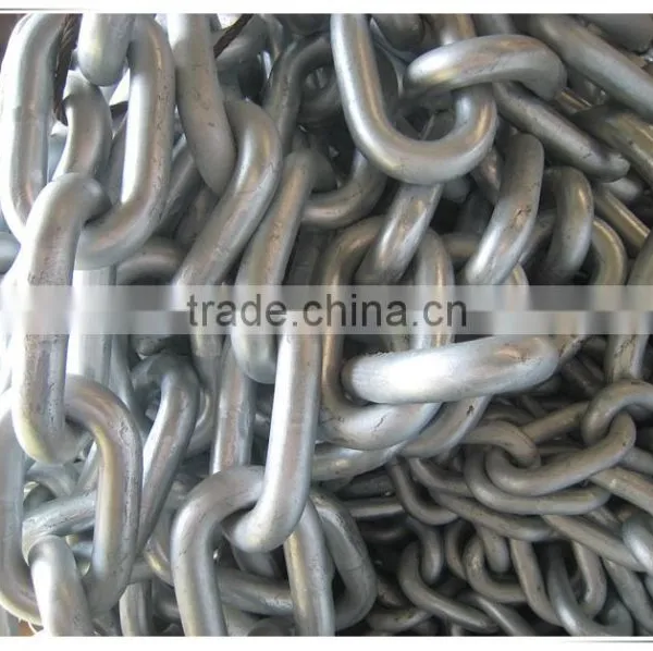 High Quality U2 Hot Dip Galvanized Open Link Anchor Chain for Marine photo-4