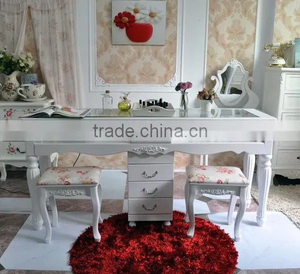 European style manicure table/ nail salon furniture