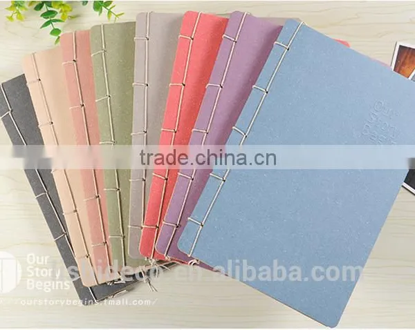 Sew Binding Pure Color Kraft Paper Notebook Quality Choice photo-2