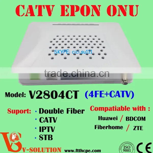 NEW Product For 4FE Epon Onu With RF Port Support CATV and IPTV ,STB