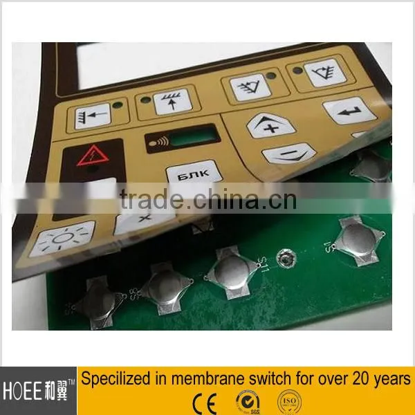 HIGH Performance Custom Metal Dome Membrane Keypad Stickers With Designed Shape photo-2