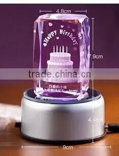 Customizde Crystal 3d Laser for Birthday Valentine's Gifts photo-5
