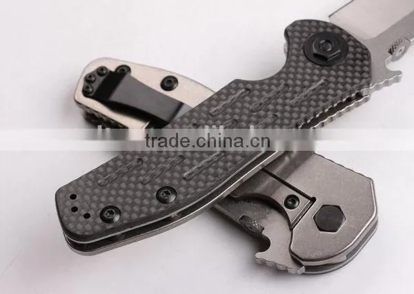 OEM Grey Titanium Alloy Folding Camping Knife photo-4